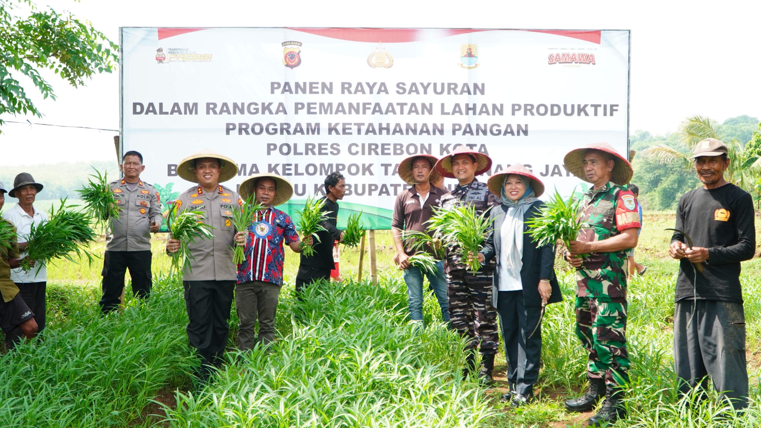 Polres Cirebon Kota Gelar Panen Raya Sayuran, Dukung Ketahanan Pangan dan Penanggulangan Stunting