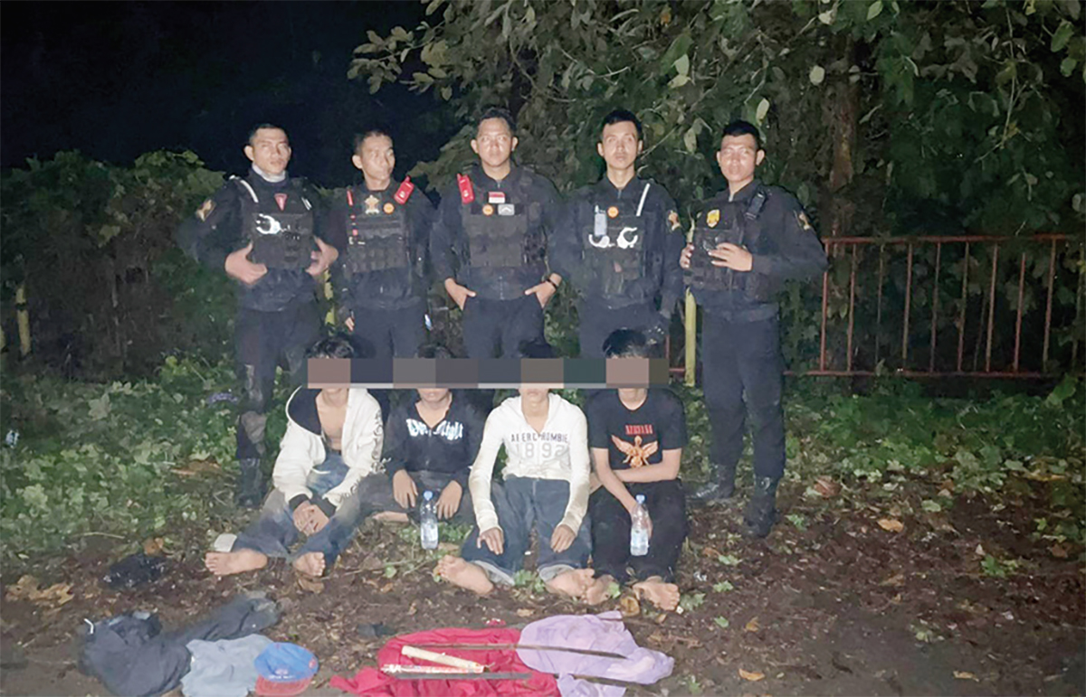 4 Remaja Indramayu Diduga Anggota Geng Motor Ditangkap Polisi, Berkeliaran Tengah Malam Bawa Sajam