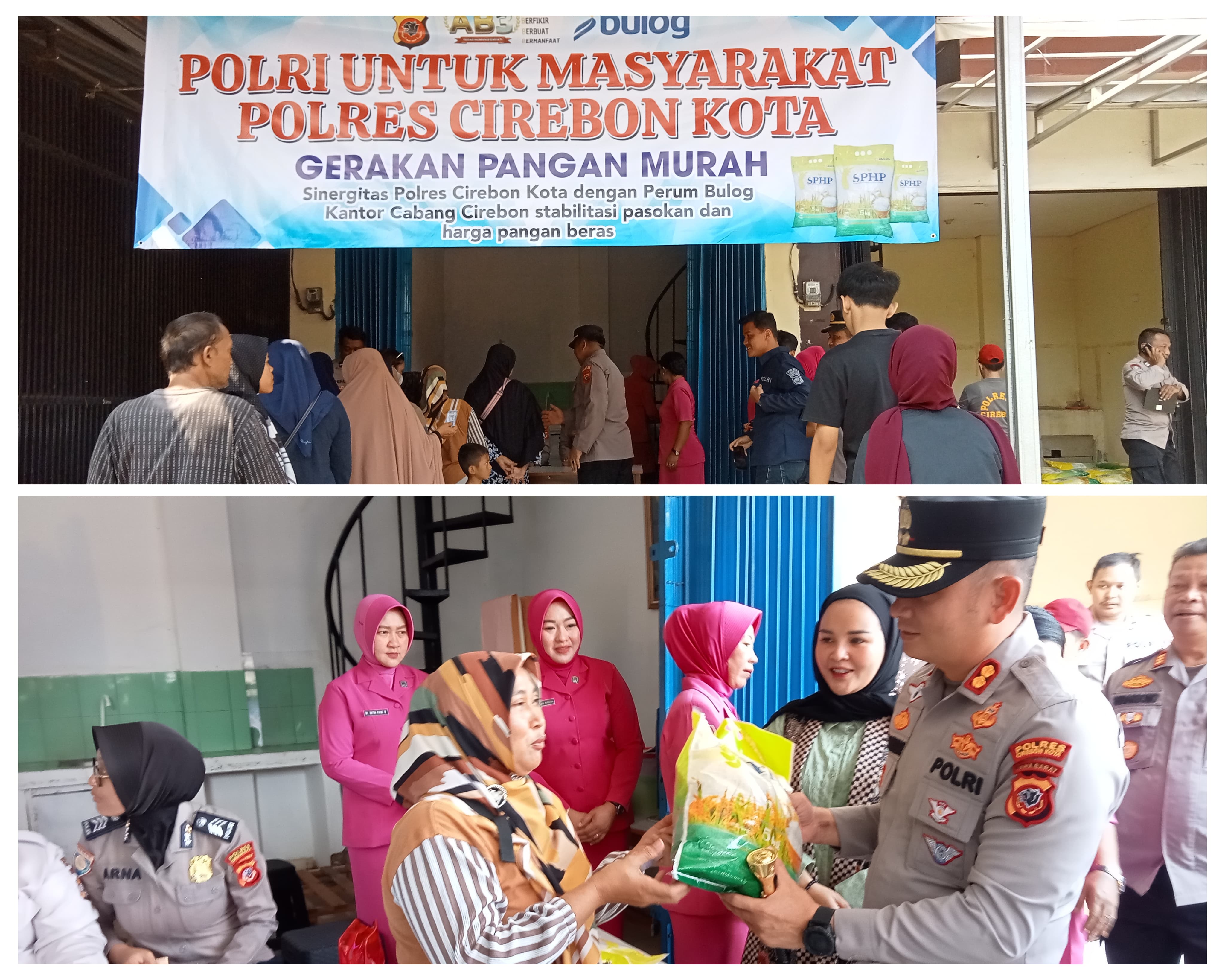 Gelar Gerakan Pangan Murah, Polres Cirebon Kota Harap Ringankan Beban Masyarakat
