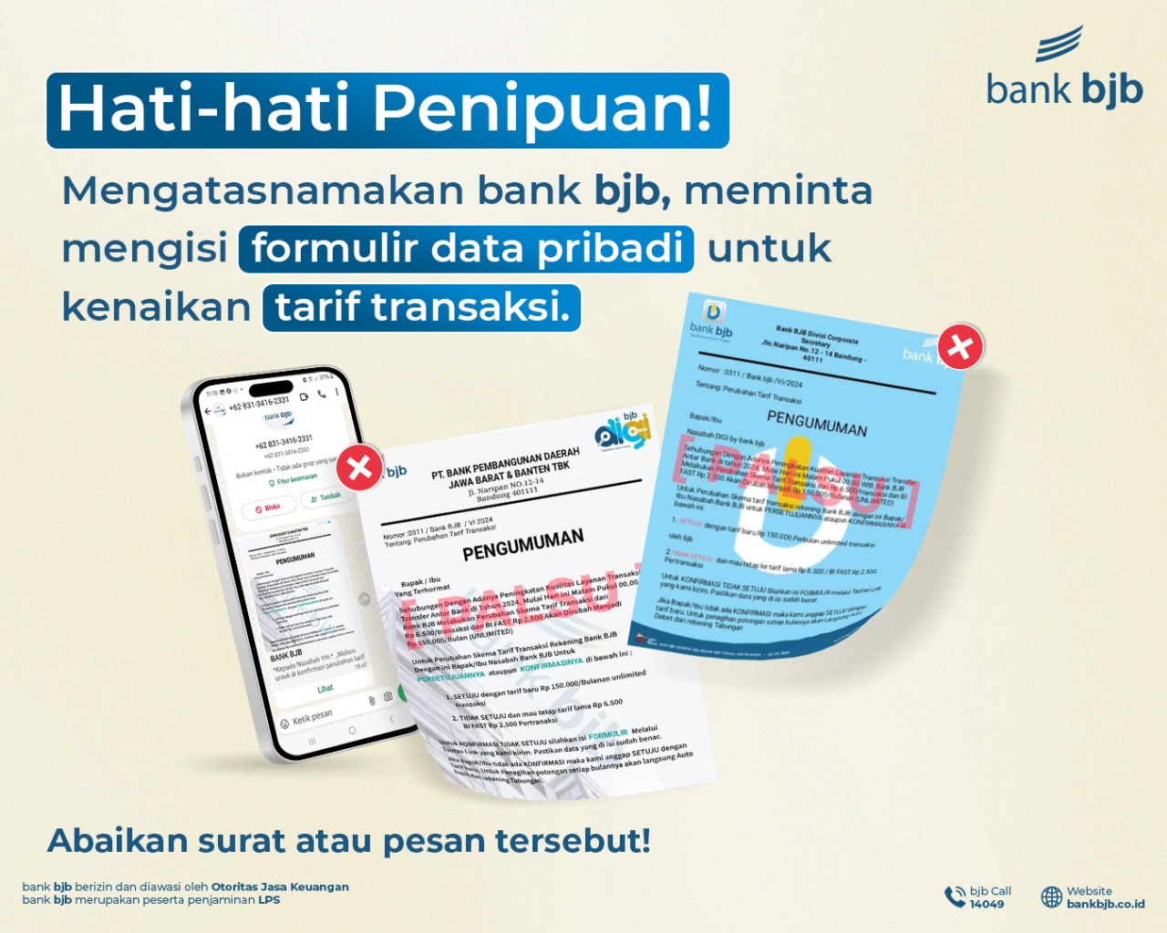 bank bjb Ingatkan Nasabah untuk Waspadai Berbagai Modus Penipuan