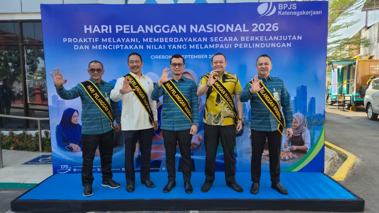 BPJS Ketenagakerjaan Rayakan Harpelnas 2026 di Cirebon