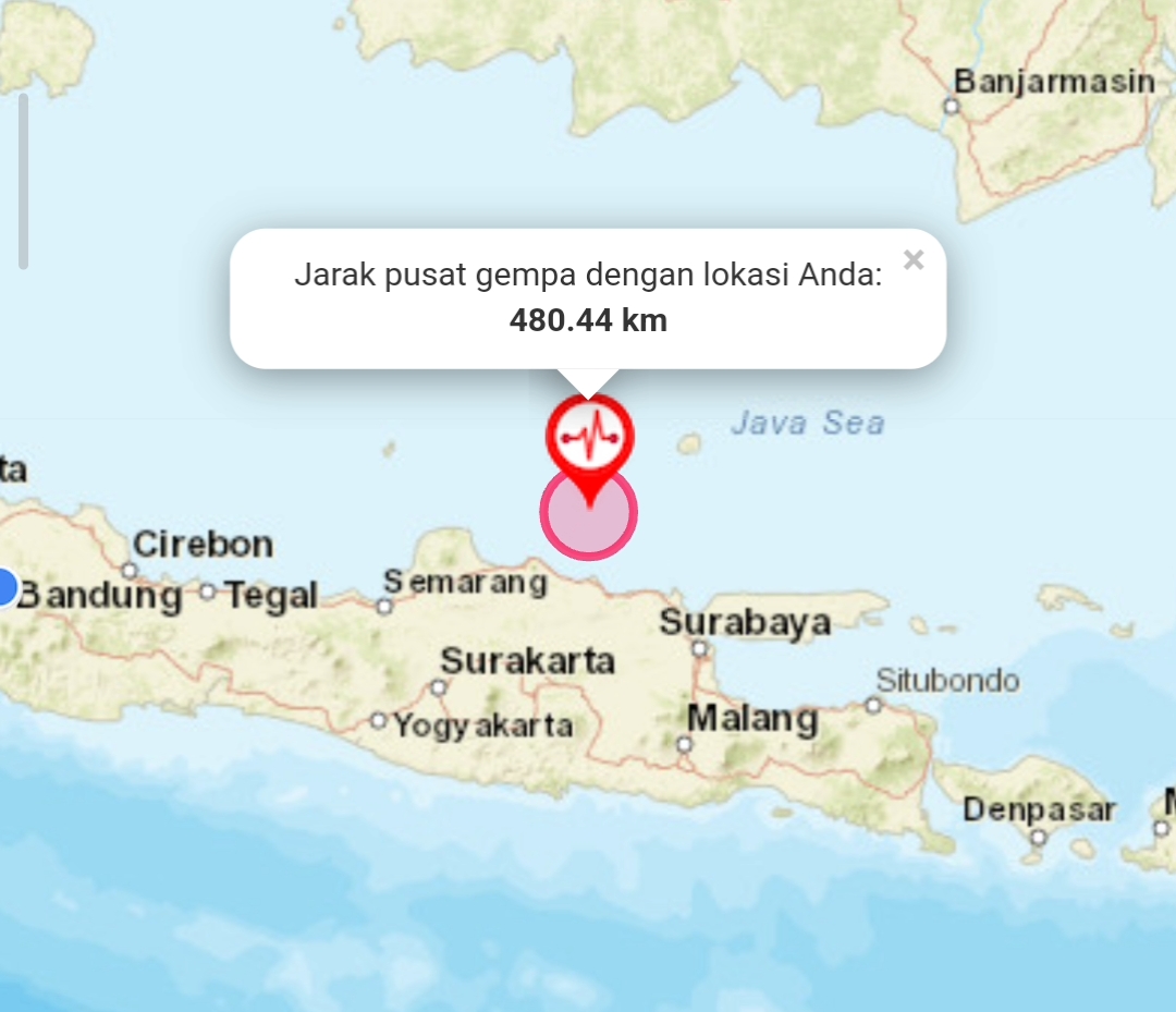 Gempa Bumi 6.6 Magnitudo di Barat Laut Tuban, Seluruh Pulau Jawa Bergetar