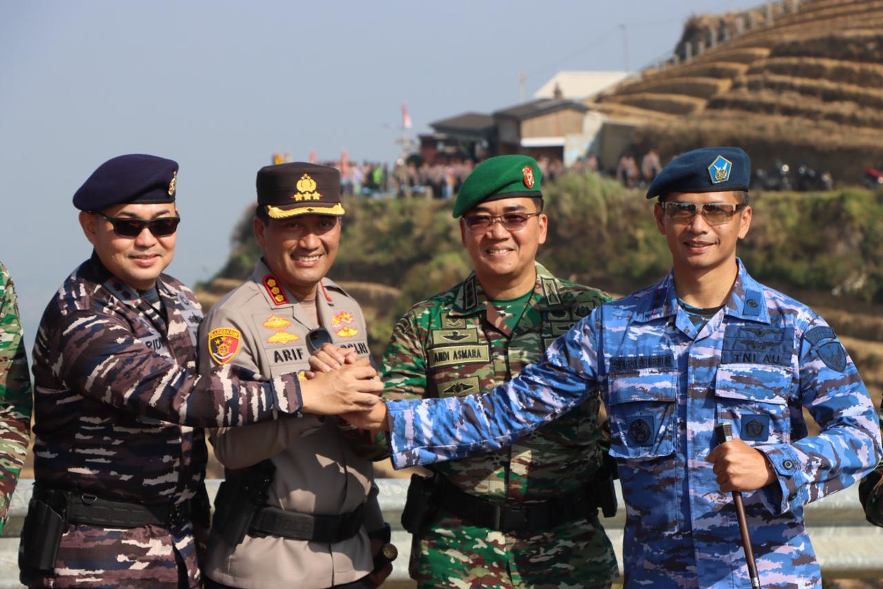 HUT Ke-78 TNI di Majalengka, Kapolresta Bersama Forkopimda Hadir