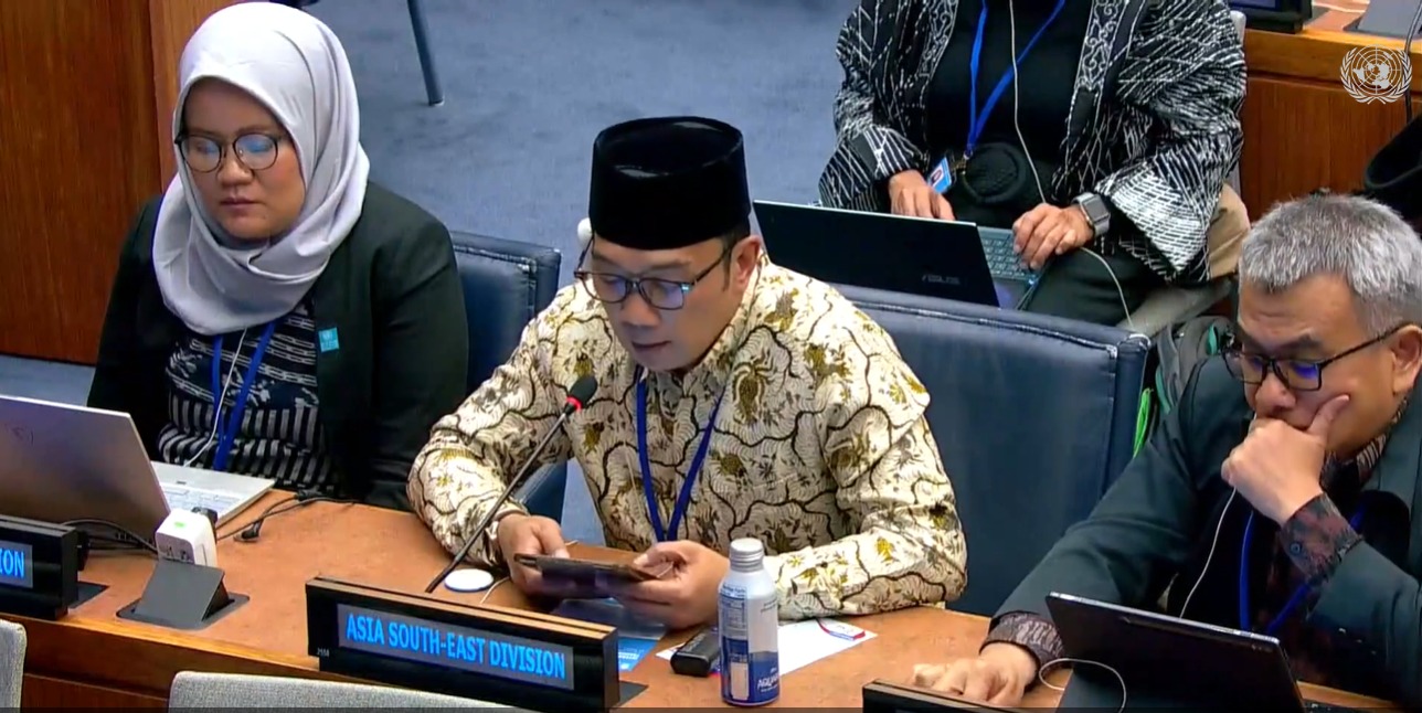Di Forum PBB, Ridwan Kamil Perkenalkan Toponimi dalam Manajemen Gempa Cianjur