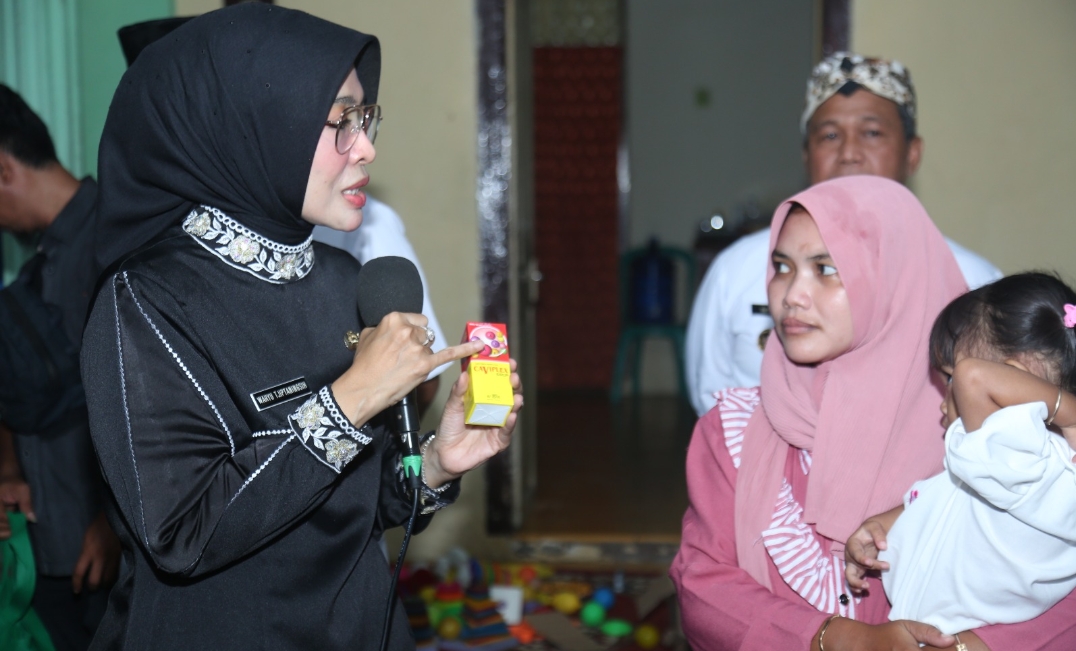 Wabup Cirebon Monitoring Penanganan Stunting dan Kemiskinan di Weru Lor