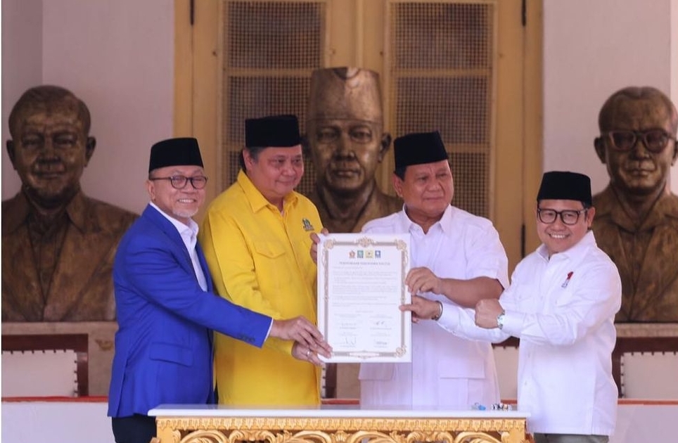 RESMI! Partai Golkar, PAN, Gerindra dan PKB Bergabung Dalam Koalisi, Prabowo: Saya Bertekad Tidak Mengecewakan