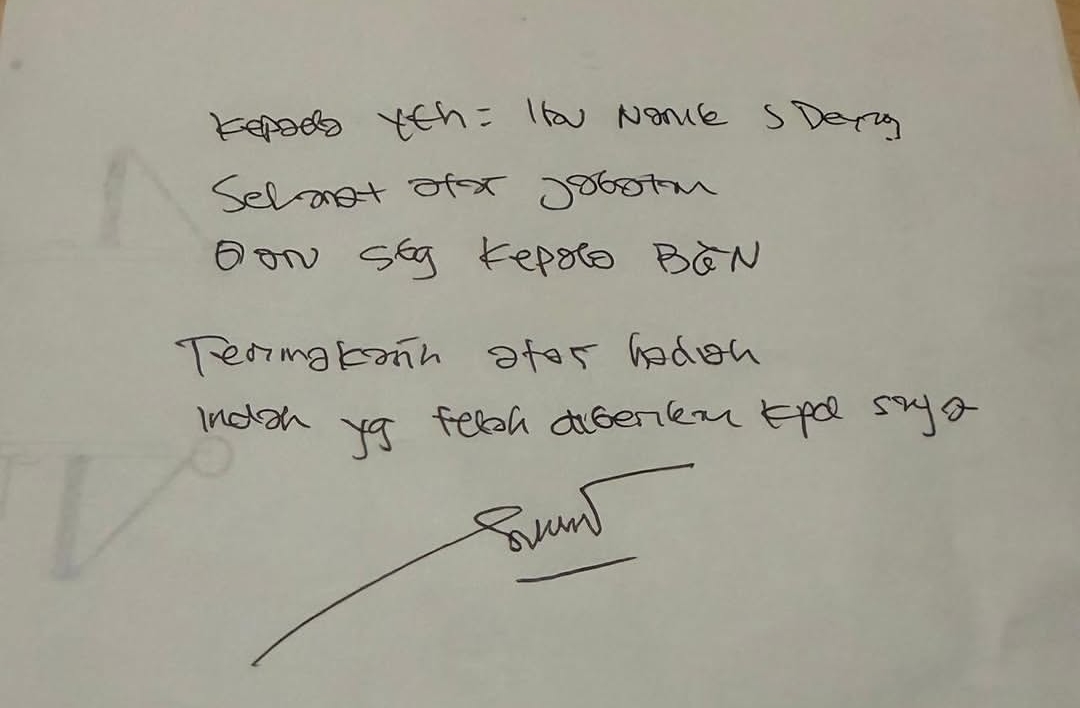 Ditahan Kejagung, Sony Sonjaya Tulis Pesan untuk Kepala BGN Baru, Begini Kata-katanya