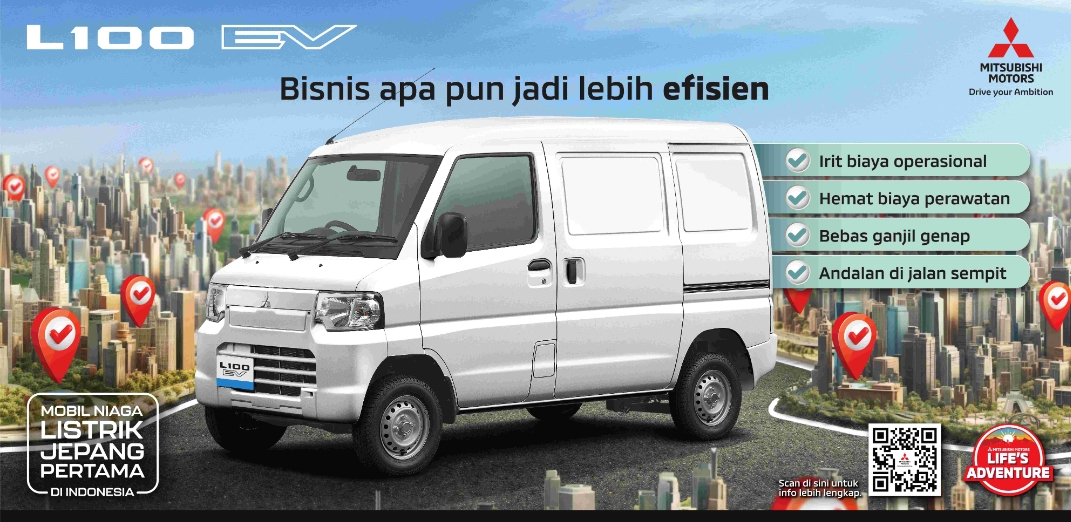 MMKSI Umumkan Penjualan Mitsubishi L100 EV di Indonesia