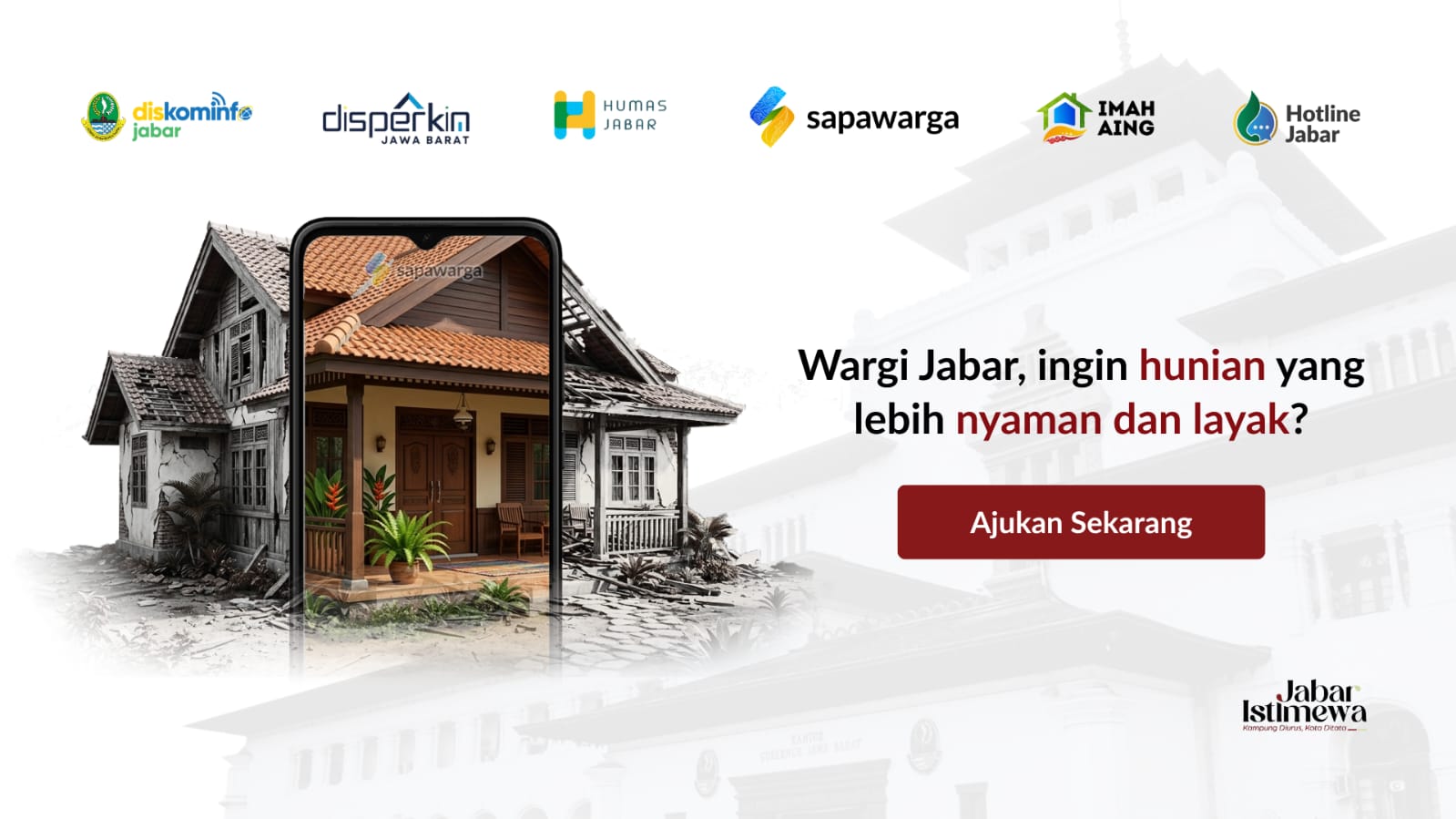 Warga Jabar Bisa Ajukan Perbaikan Rutilahu Gratis Lewat Imah Aing, Ini Caranya