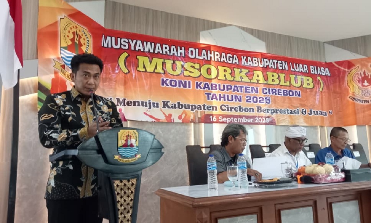 Aklamasi, Jigus Terpilih Jadi Ketua Umum KONI Kabupaten Cirebon