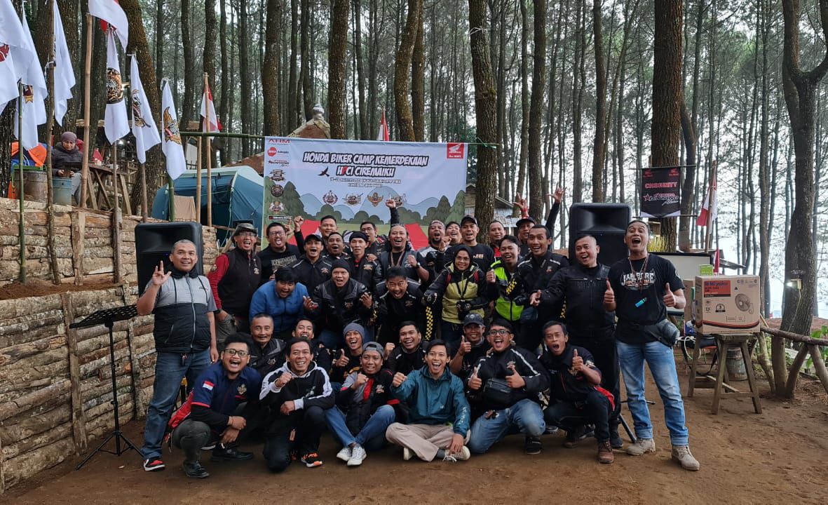 Honda Bikers Camp Kemerdekaan Digelar di Kuningan, Silaturahmi dan Bakti Sosial 