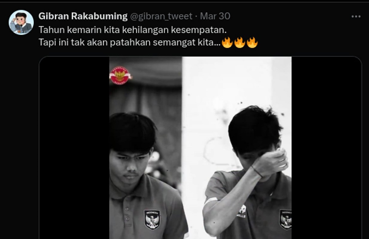 Gibran Posting Video Indonesia Gagal jadi Tuan Rumah Piala Dunia U-20, Menyindir Ganjar?