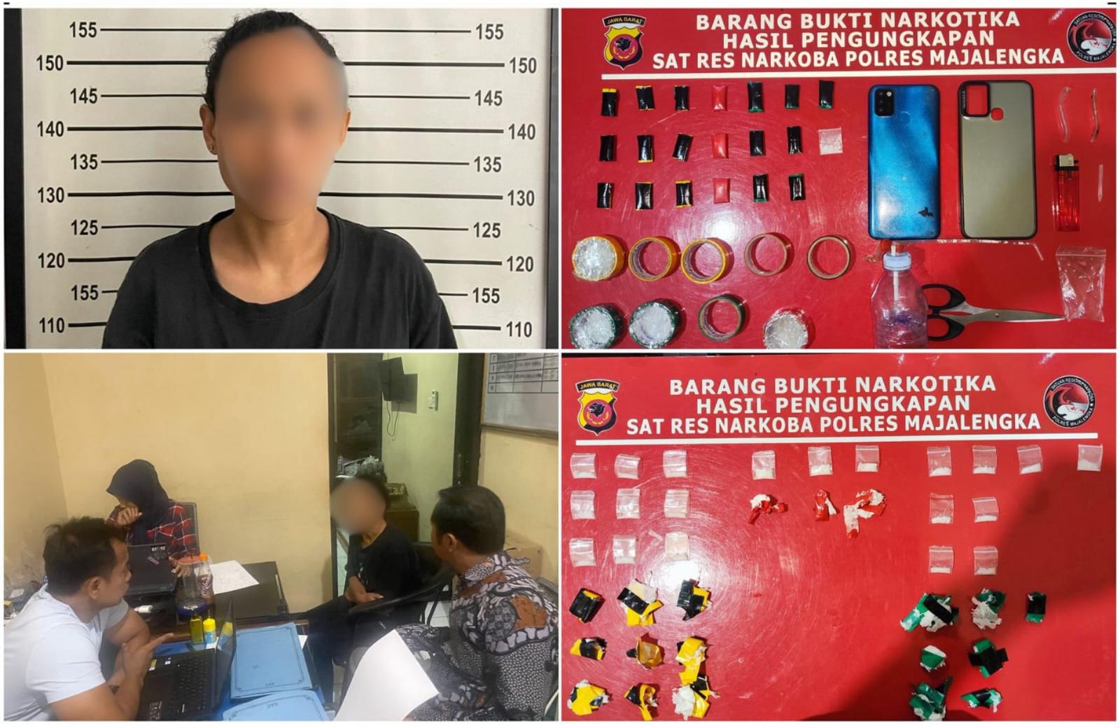 Satres Narkoba Polres Majalengka Ungkap Dua Kasus Sabu, Tiga Pelaku Ditangkap