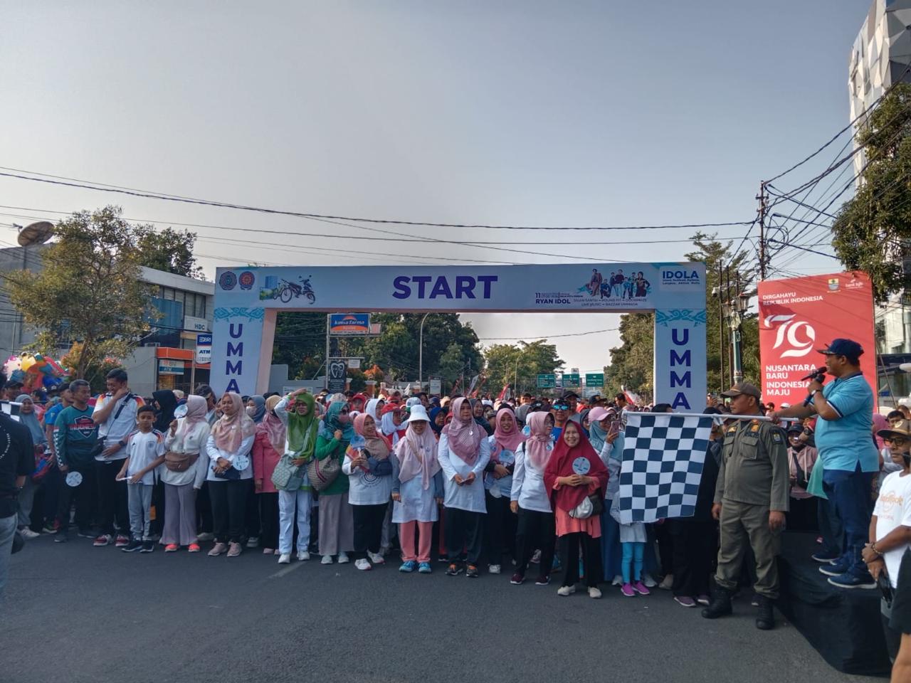 Ribuan Warga Meriahkan Jalan Santai Launching UMMADA Cirebon