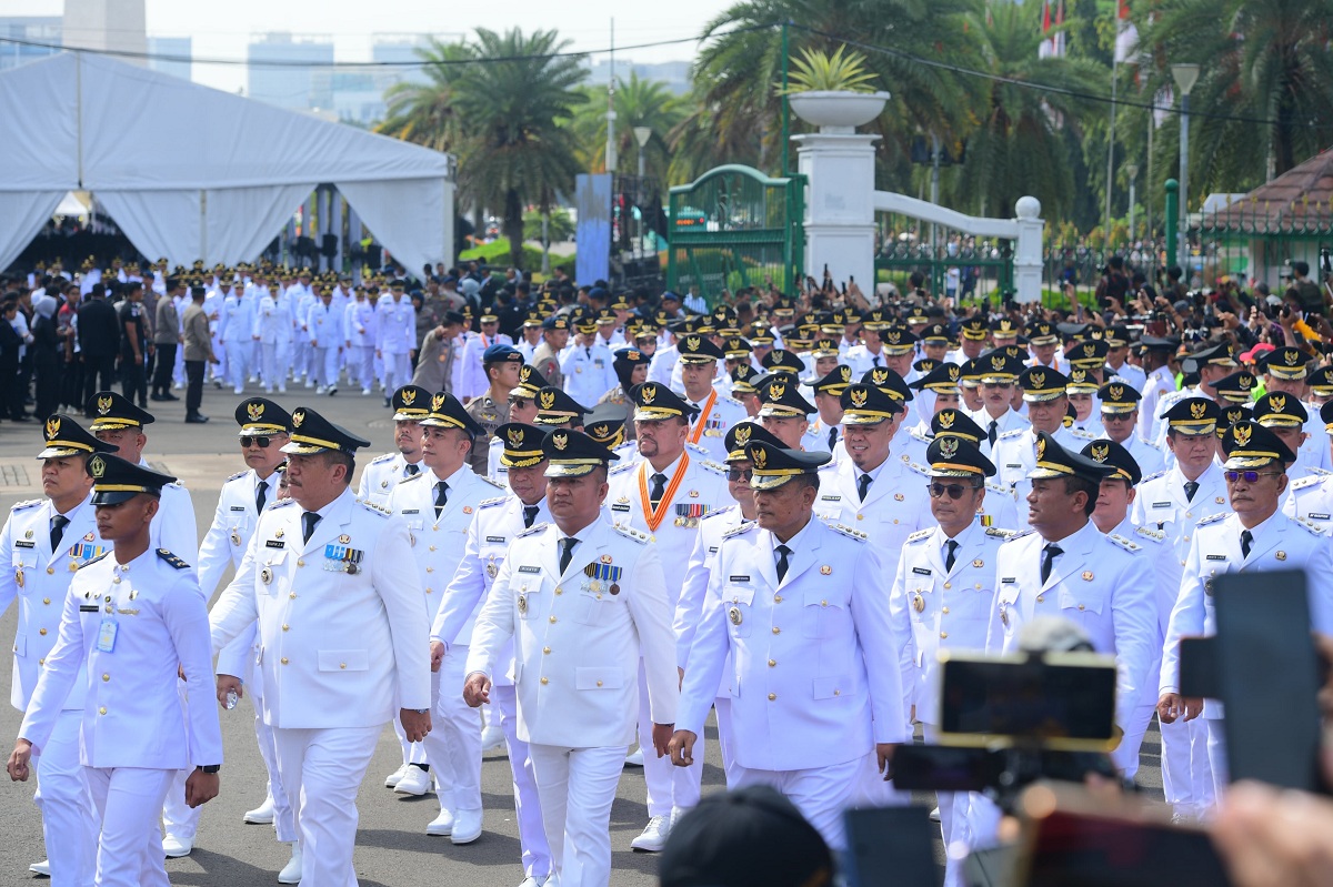 Prabowo Bicara soal Demokrasi yang Hidup dan Dinamis saat Lantik Kepala Daerah di Istana