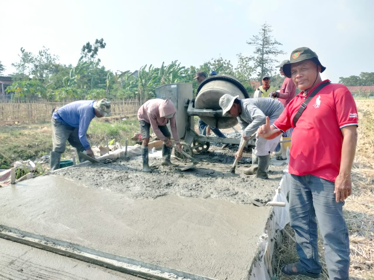 Lewat Dana Desa, Pembangunan Desa Karangasem Karangwareng Bergeliat, Petani Dapat Manfaat 