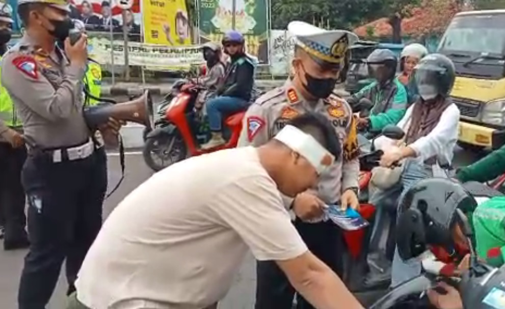 Operasi Zebra Lodaya Polres Cirebon Kota, Ada yang Terluka, Oh Ternyata