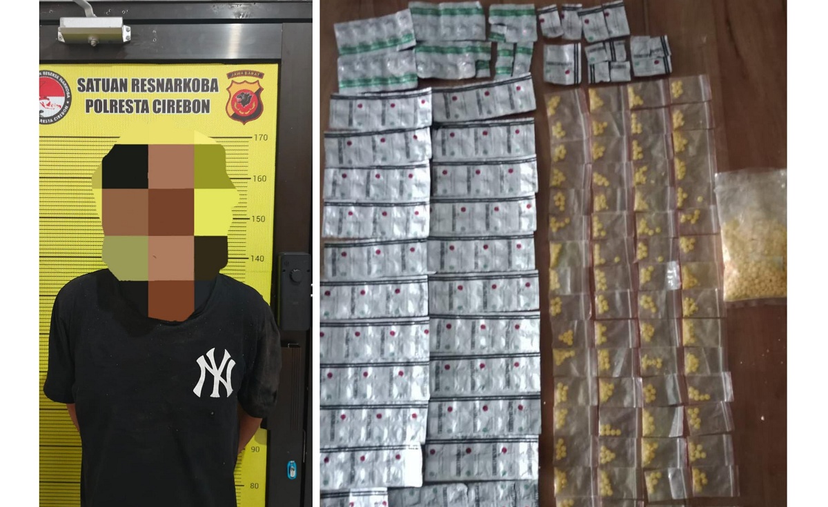 S Ditangkap Polisi dalam Penggerebekan di Gebang, Barang Bukti 1.000 Butir Lebih OKT