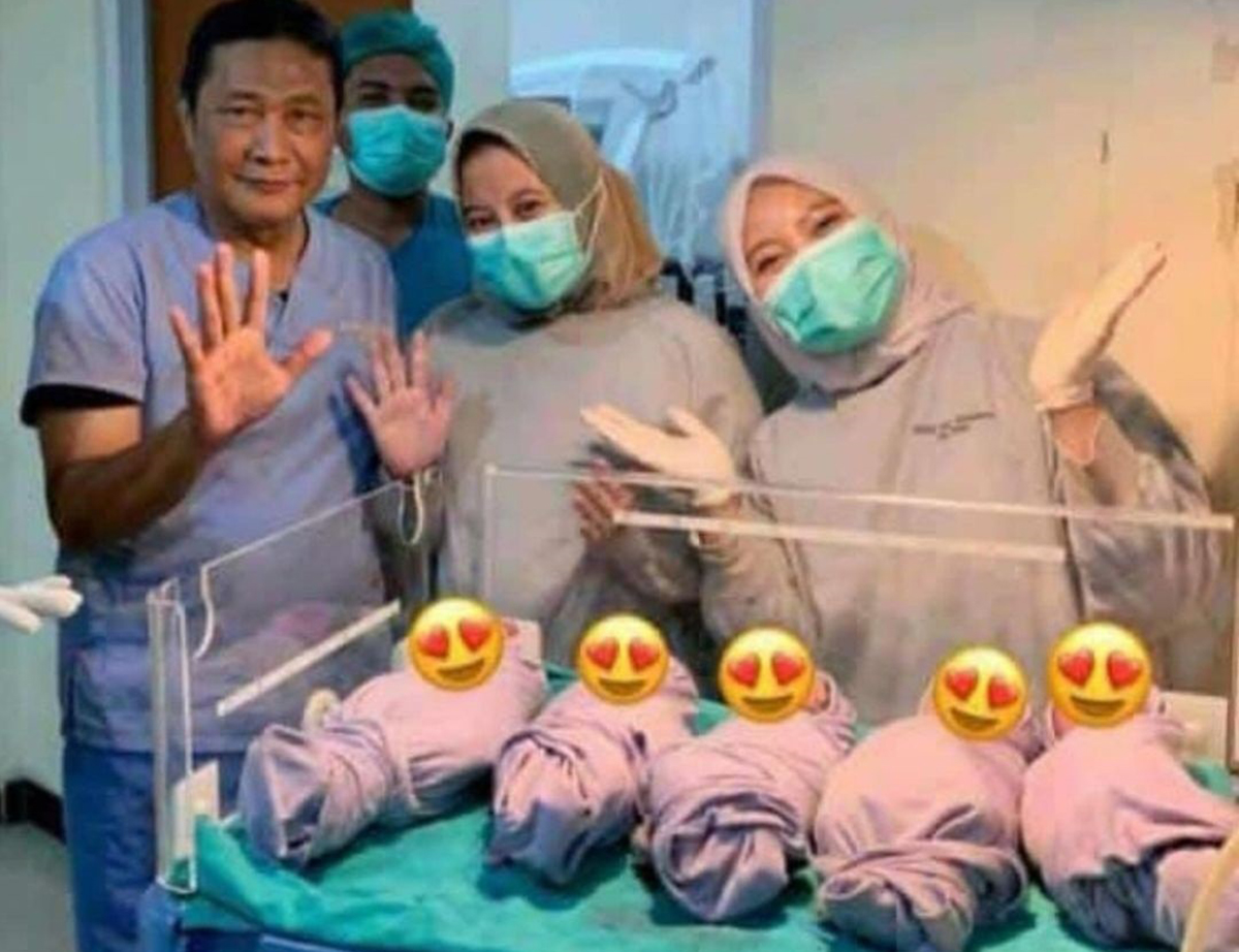 Awalnya Terdeteksi 4, Wanita di Indramayu Melahirkan 5 Bayi Kembar