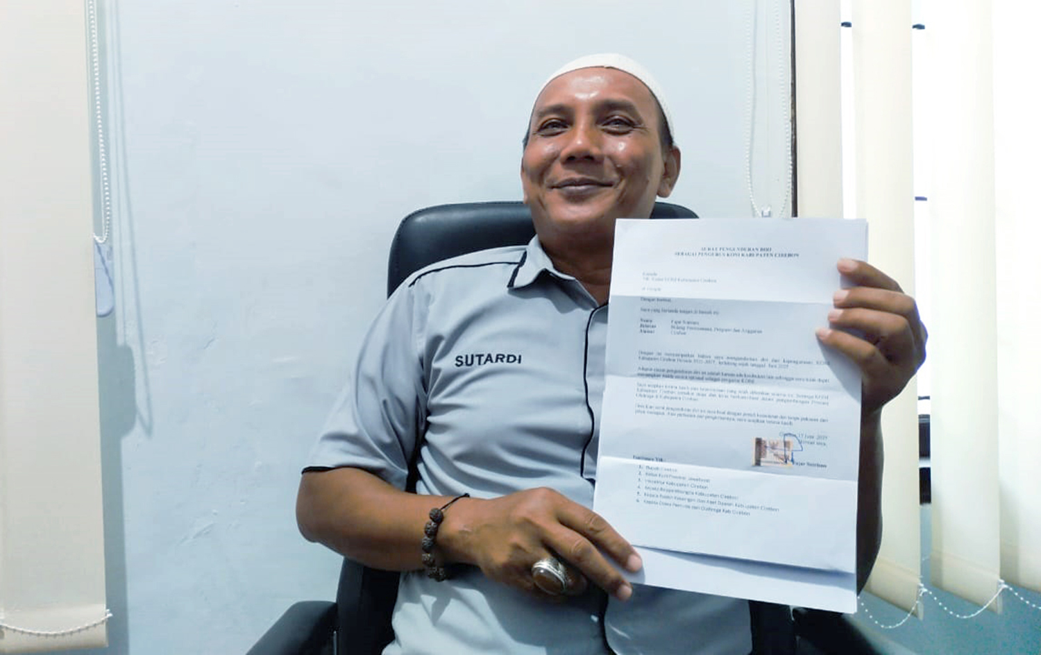 Tak Pedulikan Kisruh Internal, Sutardi Masih Yakin Jadi Ketua KONI Kabupaten Cirebon