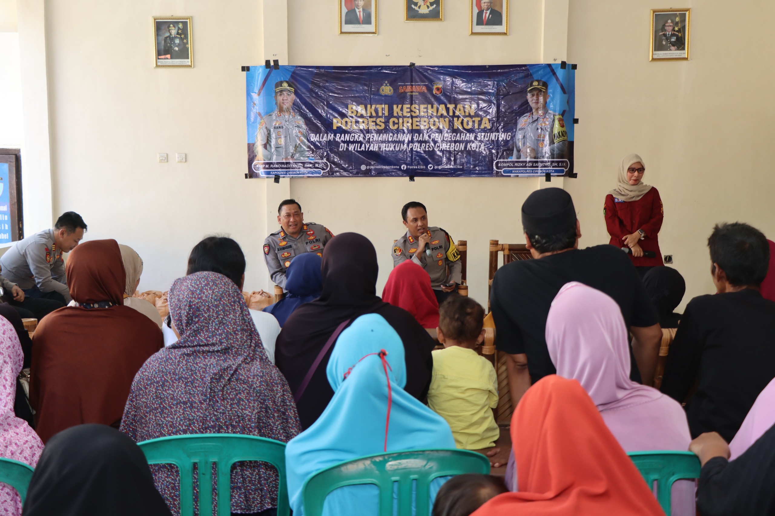 Cegah Stunting, Kapolres Cirebon Kota Gelar Bakti Kesehatan di Gunung Jati