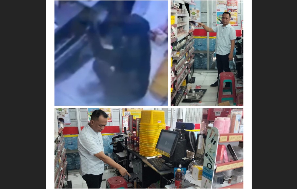 Maling Bobol Minimarket di Cirebon Terekam CCTV, 673 Bungkus Rokok Raib
