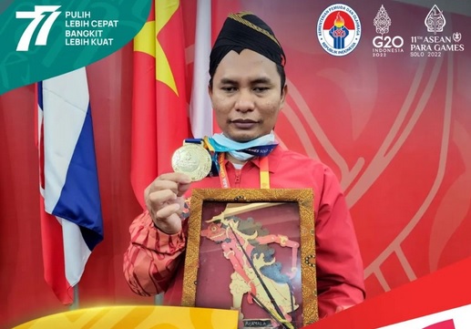 Indra Yoga, Atlet Paracatur dari Kabupaten Cirebon Raih Emas di ASEAN Paragames