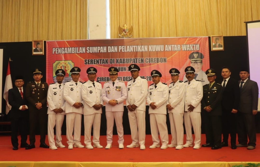 Pelantikan Kuwu PAW, Pj Bupati Cirebon Tekankan Pengelolaan Anggaran dan Pembangunan Desa