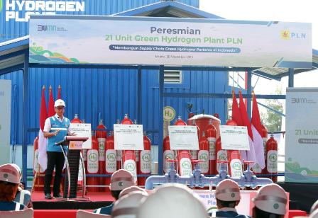 Terbanyak di Asia Tenggara! PLN Resmikan 21 Unit Green Hydrogen Plant, Mampu Produksi Hingga 199 Ton Hidrogen 