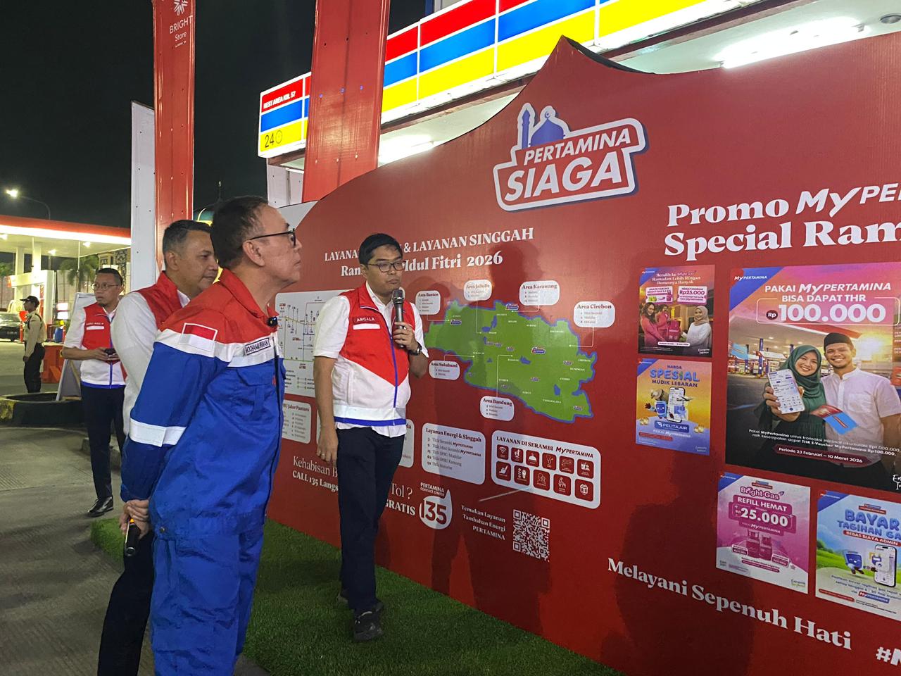 Komisaris Utama Pertamina Tinjau SPBU Rest Area KM 57, Pastikan Kesiapan BBM Arus Mudik 2026