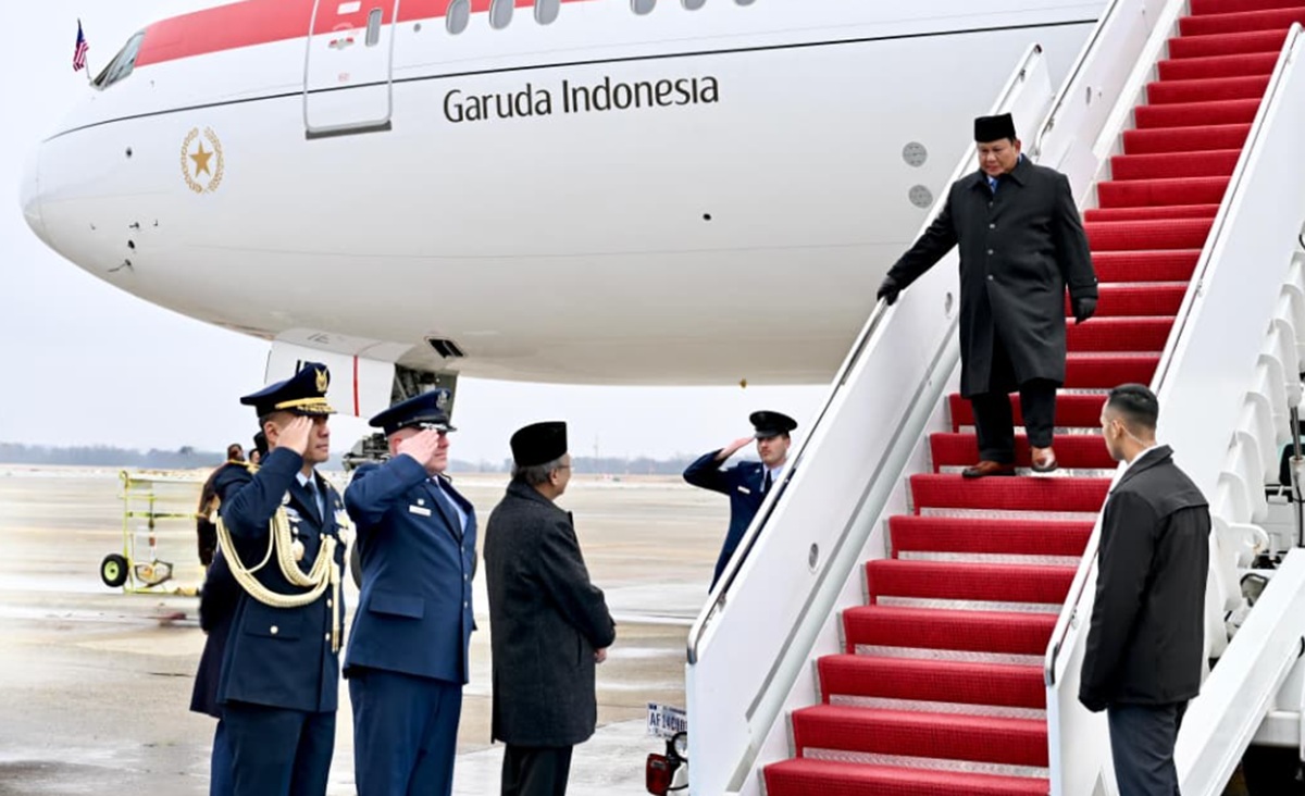 Mendarat di Washington, Prabowo Agendakan Pertemuan Penting dengan Donald Trump 