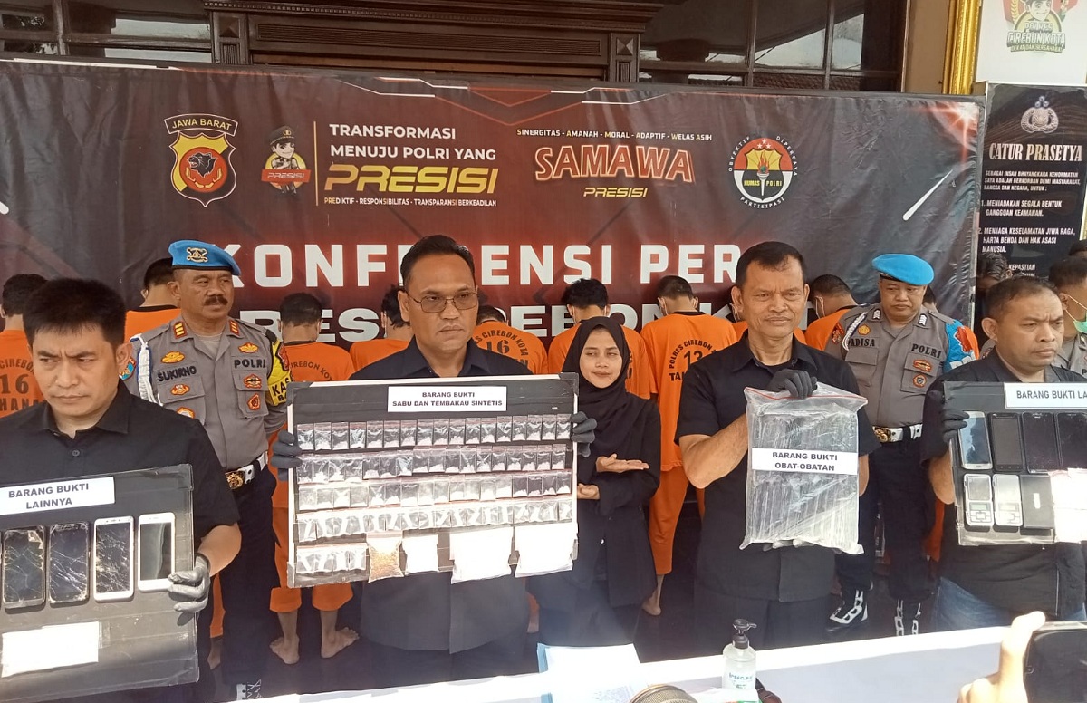 16 Tersangka, 11 Kasus, Ini Dia Rapor Satnarkoba Polres Cirebon Kota Periode Oktober 2024