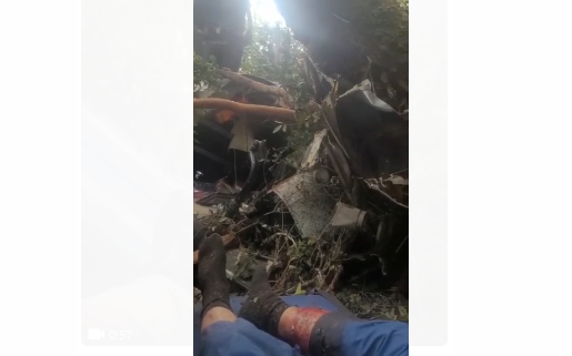 NGERI! Video Helikopter yang Ditumpangi Kapolda Jambi, di Tengah Hutan, Wajah Berlumuran Darah