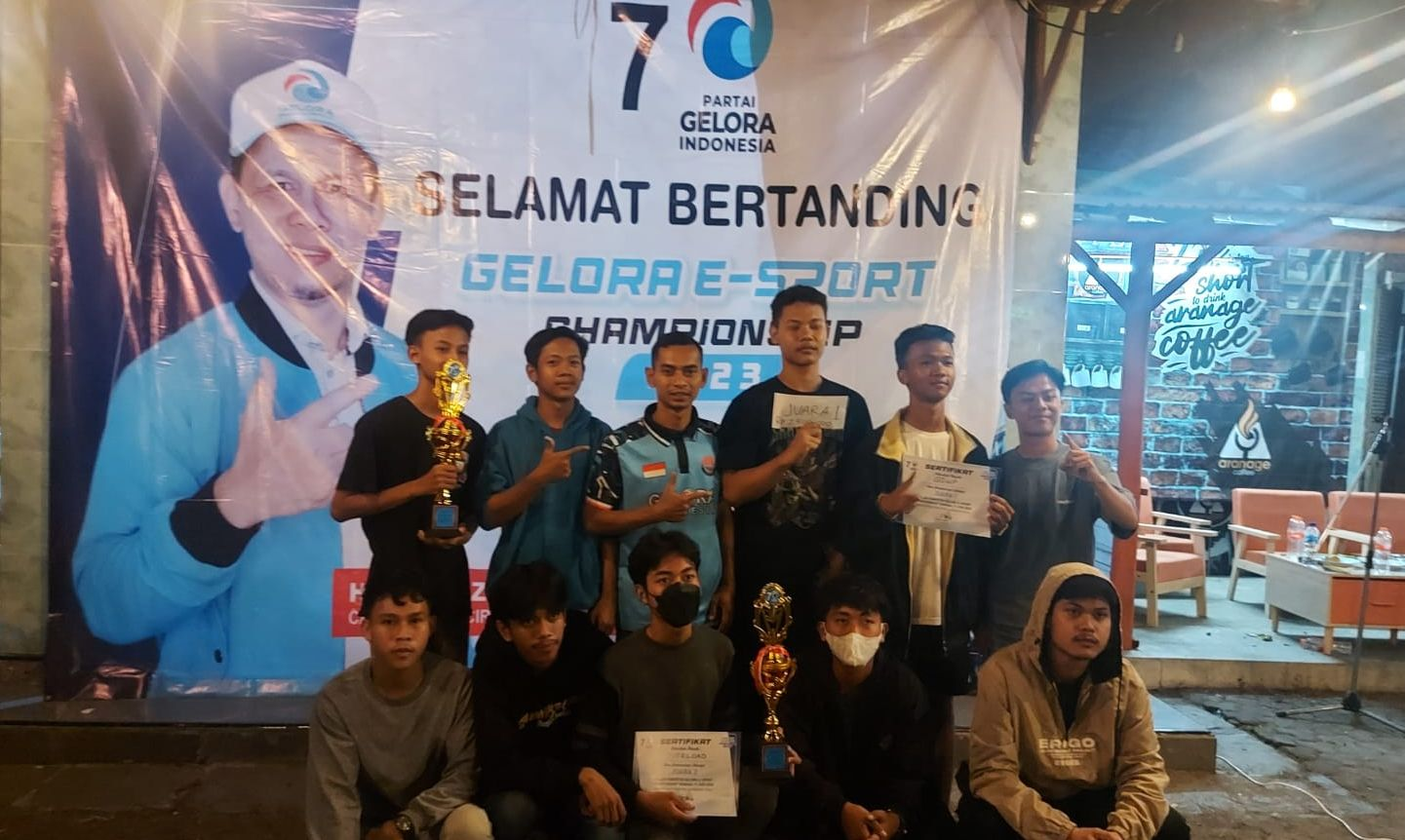 Garap Milenial, Partai Gelora Helat Turnamen Esport Memperebutkan Trofi Mahfuz Sidik