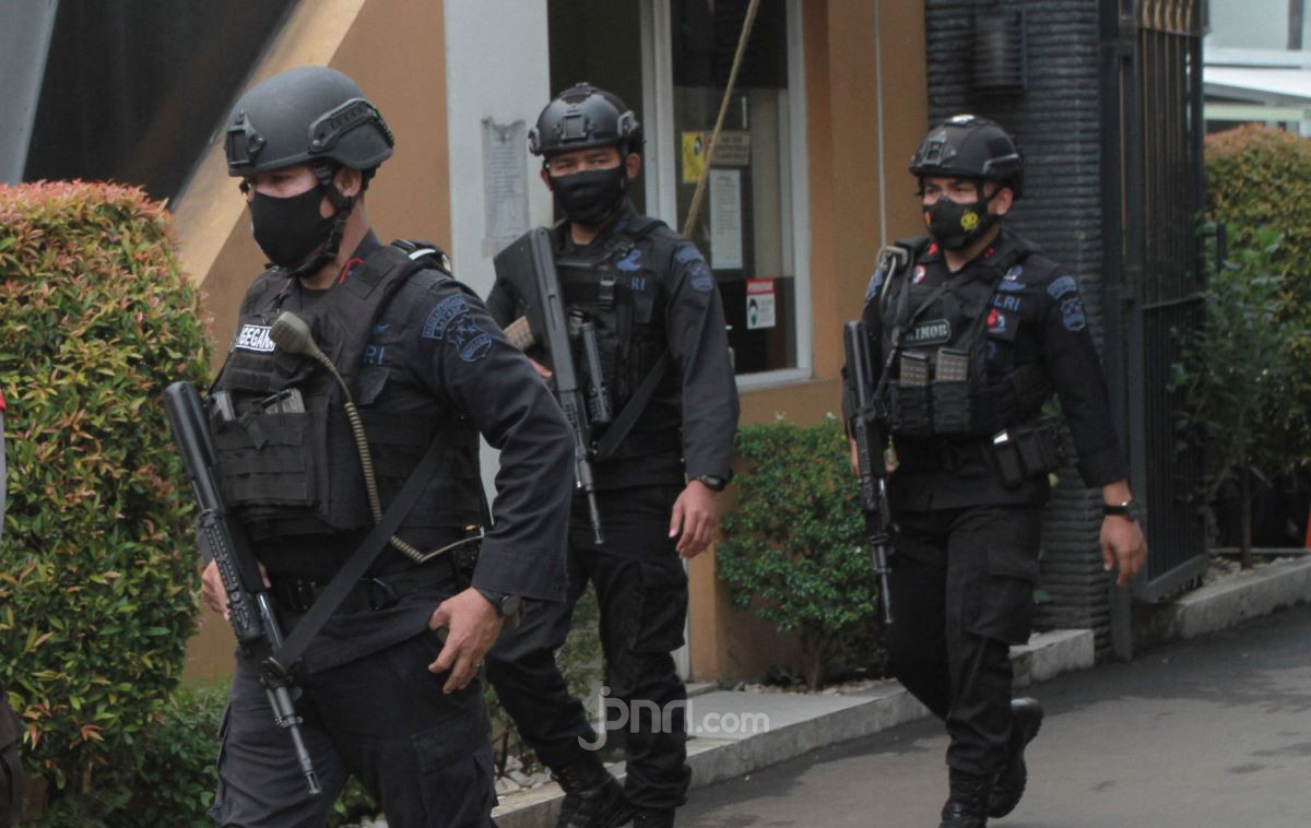 Seorang Terduga Teroris Ditangkap Densus 88 Antiteror Polri di Lampung 