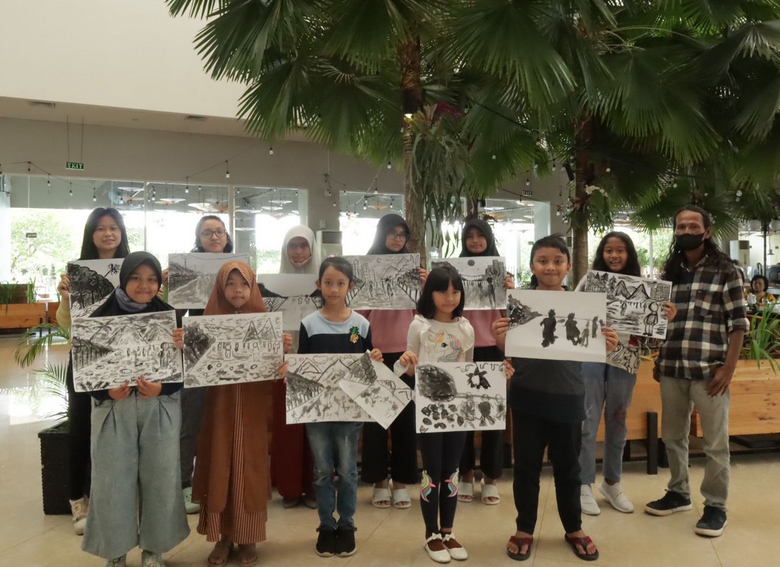 Kelas Kreatif Aston Cirebon Pekan Ini, Menggambar Sketsa Diminati Anak-anak