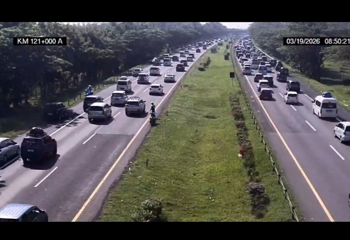 Arus Tol Cipali H-2 Lebaran 2026 Ramai Lancar, 41 Ribu Kendaraan Melintas