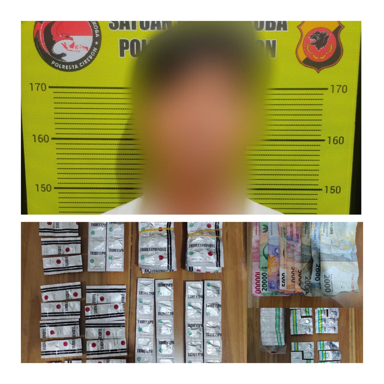 Polresta Cirebon Amankan Pengedar OKT di Kecamatan Sumber, Pelaku Warga Kuningan