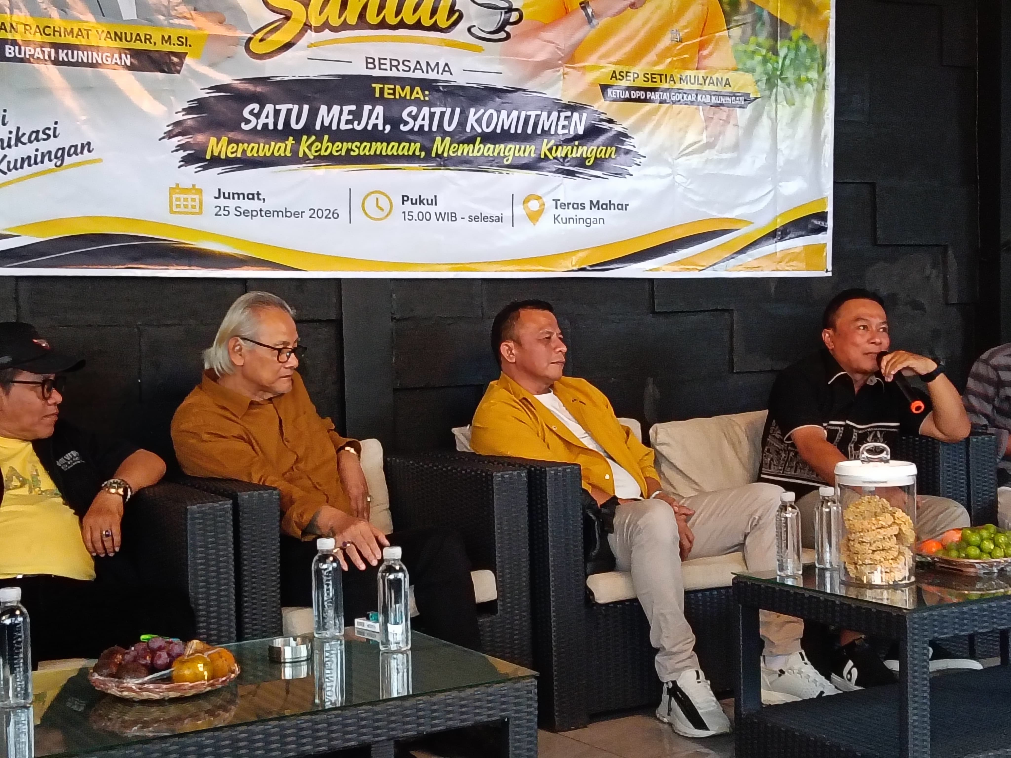 Bupati Dian dan Asep Armala Satu Meja, Komunikasi hingga Arah Golkar Kuningan Dibahas