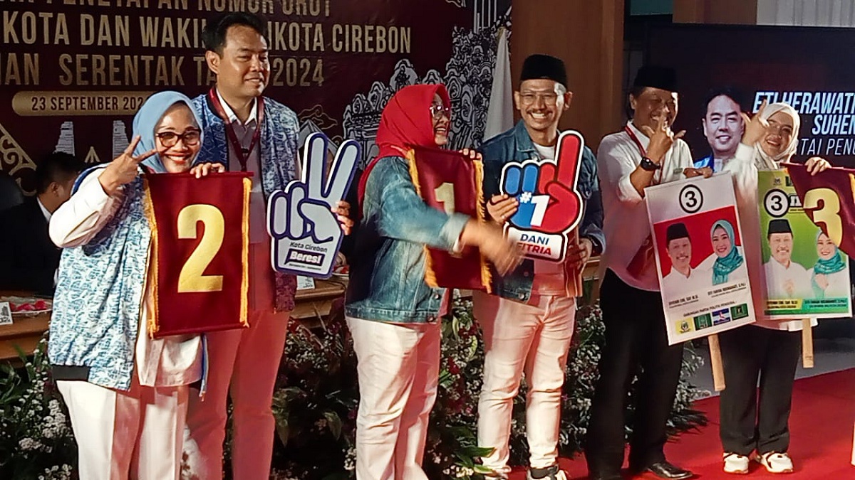 Ini Dia Nomor Urut Calon Walikota dan Calon Wakil Walikota Cirebon Pasca Pengundian di KPU