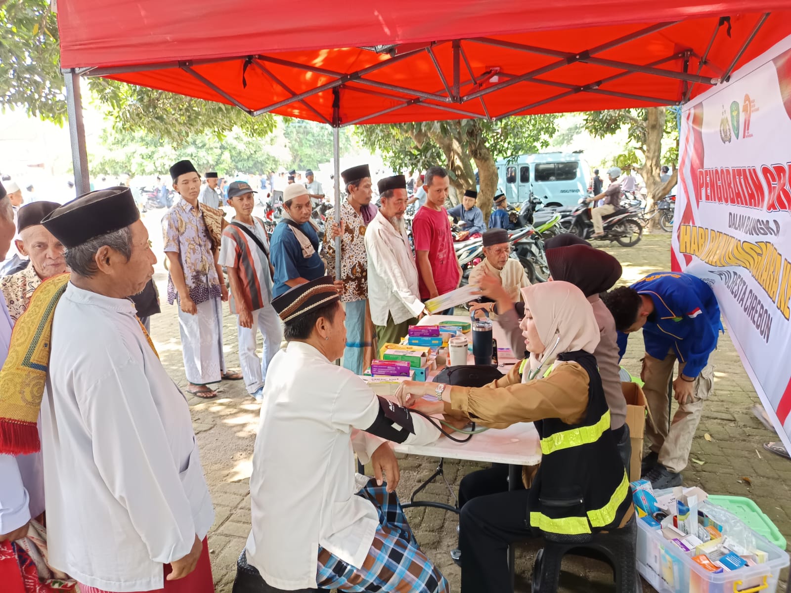 Sambut Hari Bhayangkara ke-79, Polresta Cirebon Adakan Bhaktikes, Animo Masyarakat Tinggi