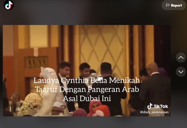 Laudya Chintya Bella Menikah dengan Pangeran Dubai, Viral di Tiktok, Asisten Beri Klarifikasi