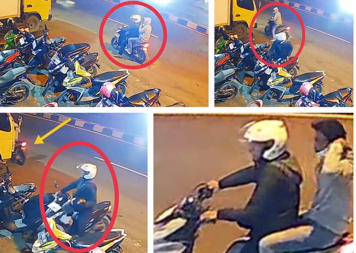 Pencurian Motor Kurir JNT di Cirebon, Pelaku 2 Orang Terekam CCTV