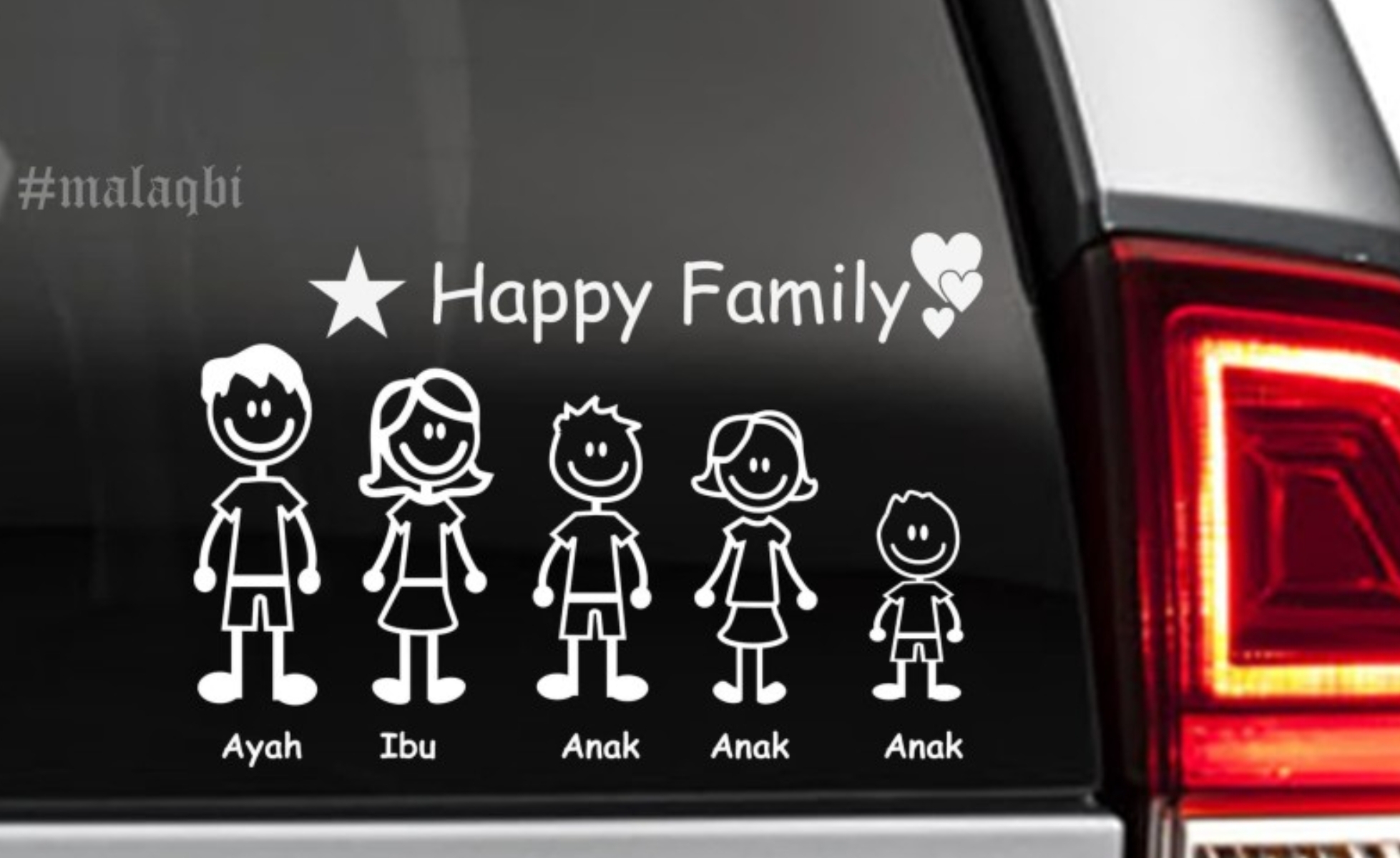 Sticker Happy Family di Mobil Ternyata Bisa Bahaya, Sebaiknya Jangan Dipasang