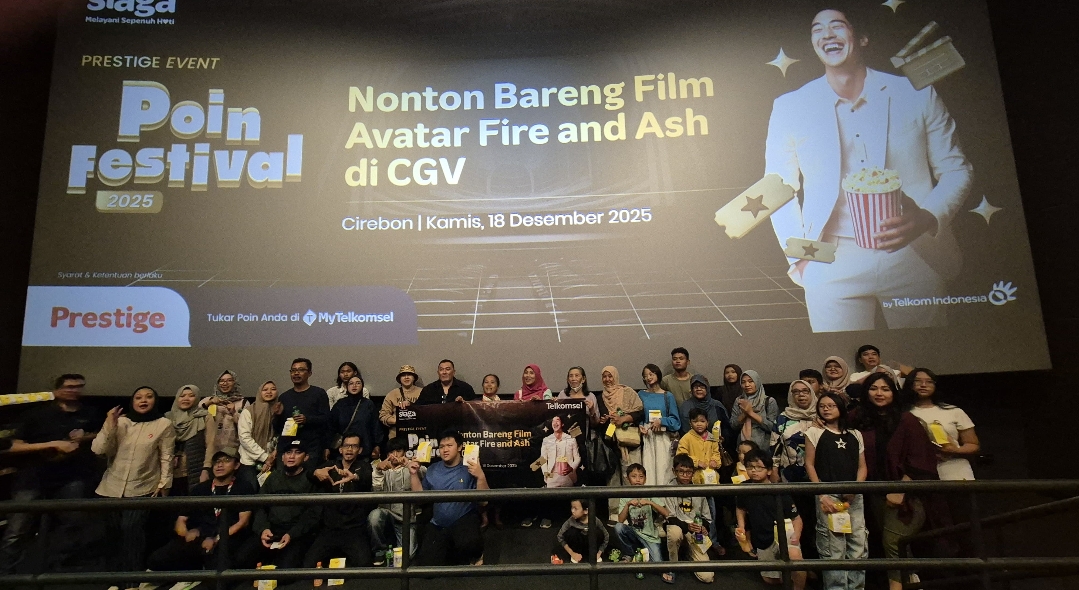 Telkomsel Ajak Pelanggan Setia Telkomsel Prestige Nobar di Cirebon