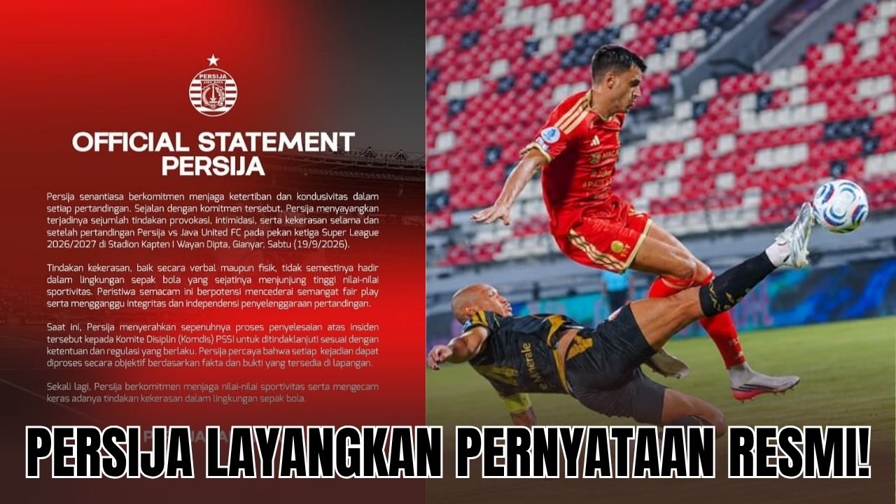 Konflik Persija Jakarta dan Java United Makin Panas, Offical Persija Layangkan Pernyataan Resmi! Begini Isinya