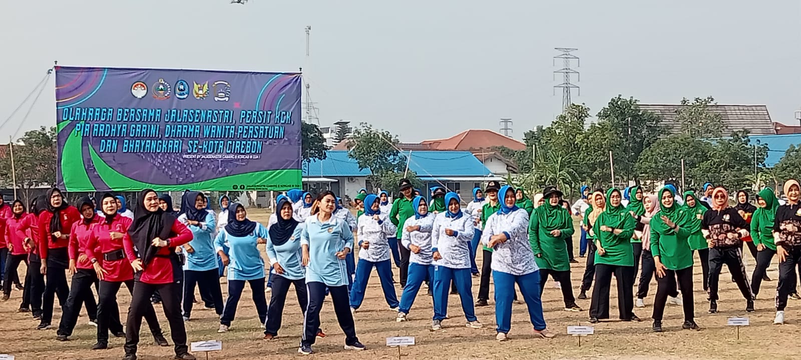 Senam Sehat Bersama, Wahana untuk Perkuat Sinergitas Antar Organisasi Wanita di Kota Cirebon