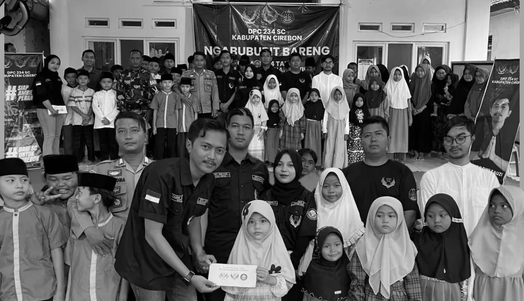 Berbagi Keberkahan, DPC 234 SC Kabupaten Cirebon Ngabuburit Bareng Puluhan Anak Yatim Piatu