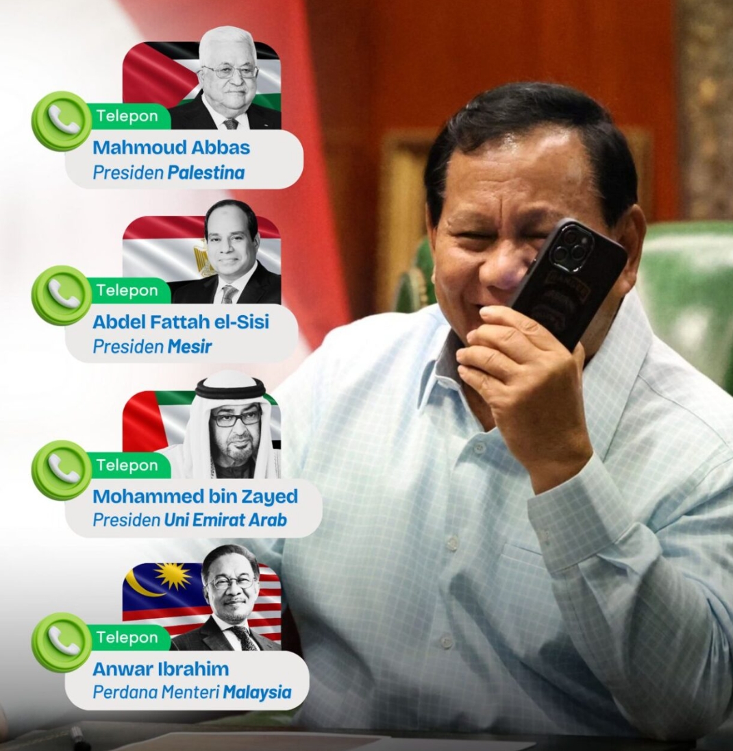 Momen Idulfitri, Prabowo Hubungi Mahmoud Abbas hingga Erdogan, Ini Pesan Pentingnya
