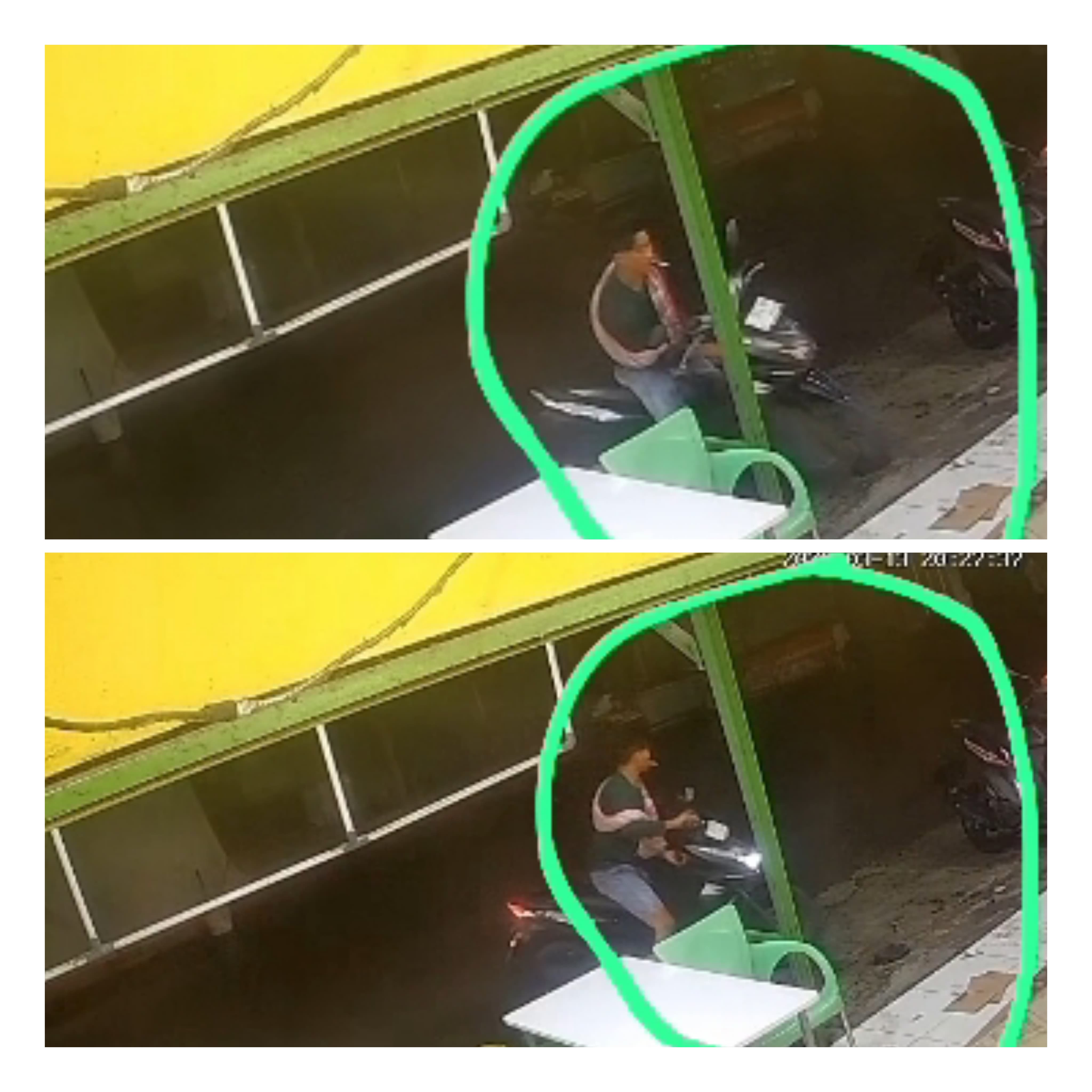 Curanmor di Palimanan Terekam CCTV, Motor Karyawan Rumah Makan Raib dalam Hitungan Detik